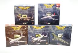 Five Corgi Aviation Archive 1/144th scale aircraft - 47301 Battle of Britain Avro Lancaster