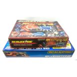 Scalextric - Silverstone Set still in factory sealed transparent packaging and box; and Banger Racew