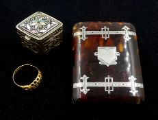 Edwardian 18ct gold five stone diamond ring