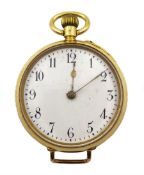 Swiss 18ct gold fob keyless lever pocket watch No. 329125