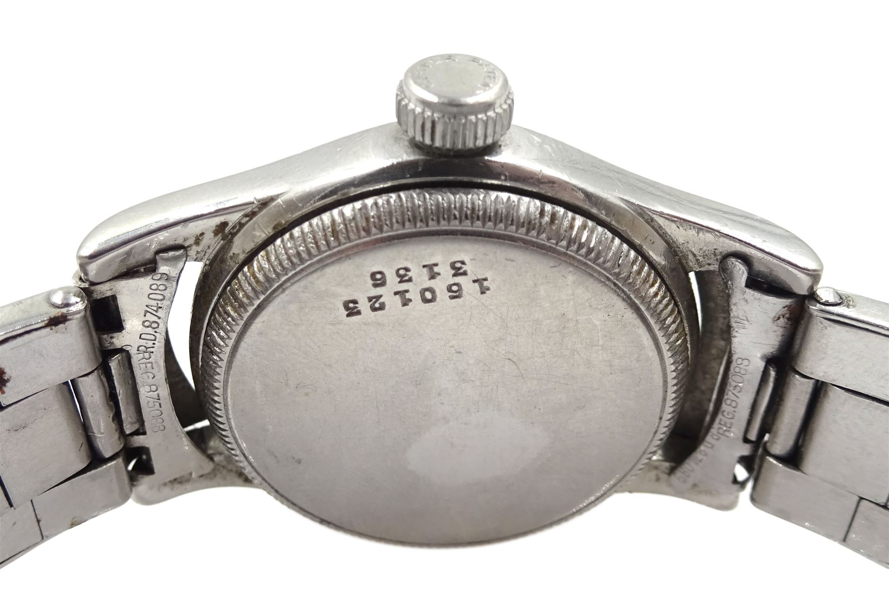 Rolex 'Oyster Junior Sport' Shock Resisting stainless steel bracelet wristwatch - Image 3 of 4