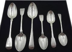 George III silver spoon Old English pattern by John Robertson II & John Walton