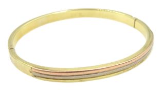 14ct gold hinged bangle stamped 585