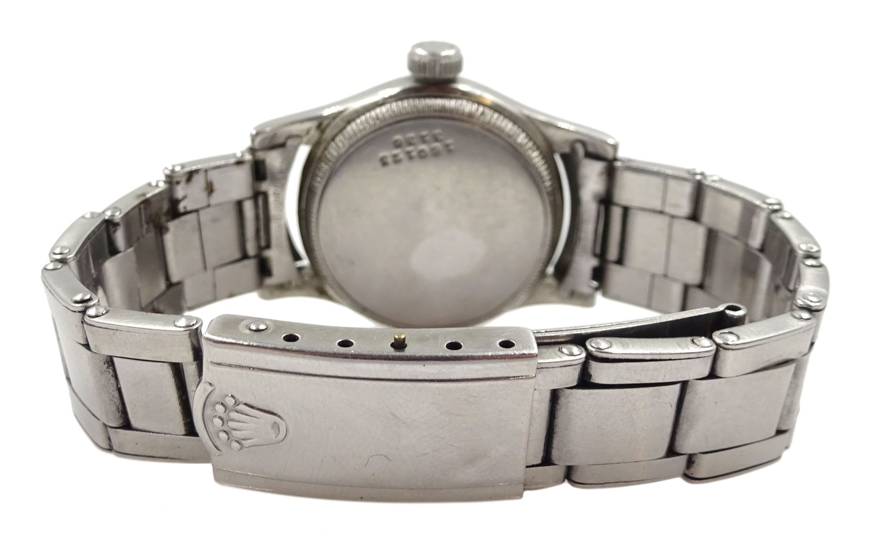 Rolex 'Oyster Junior Sport' Shock Resisting stainless steel bracelet wristwatch - Image 2 of 4