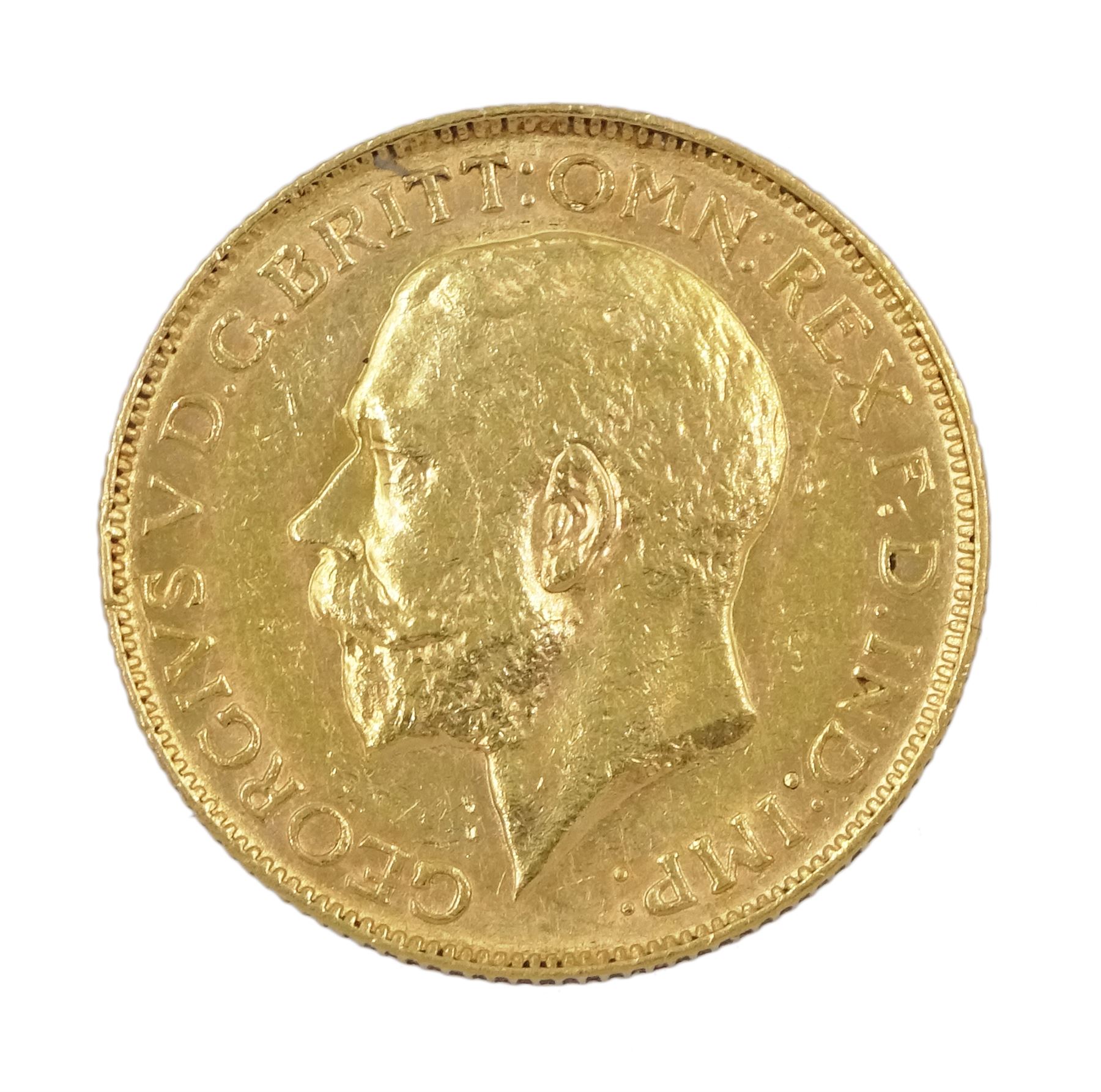 George V 1911 gold full sovereign