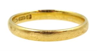 22ct gold band hallmarked