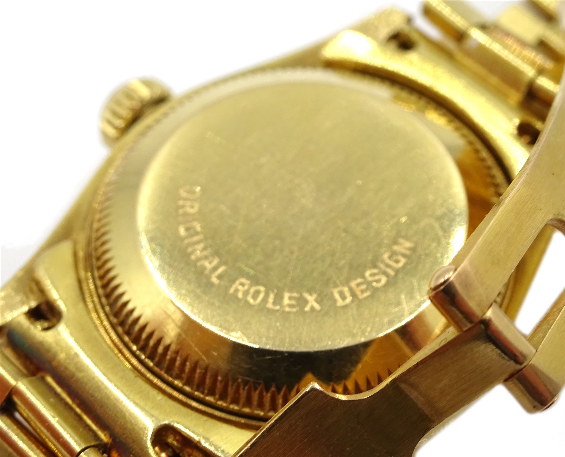 Rolex Oyster Perpetual Datejust ladies automatic 18ct gold bracelet wristwatch - Image 8 of 10