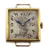 Early-mid 20th century Swiss 9ct gold manual wind pocket watch