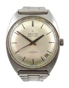 Zenith stainless steel gentlemans automatic AutoSport wristwatch