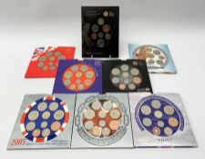 Seven United Kingdom brilliant uncirculated coin collection