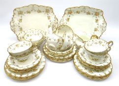 Royal Cauldon tea service comprising nine teacups