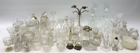 A number of Victorian tumblers and Edwardian drinking glasses