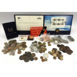 Great British and World coins including Chinese cash coins