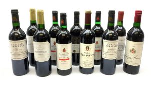 Mixed red wines including three bottles of Private Reserve Seleccion De La Familia 1995 oak aged