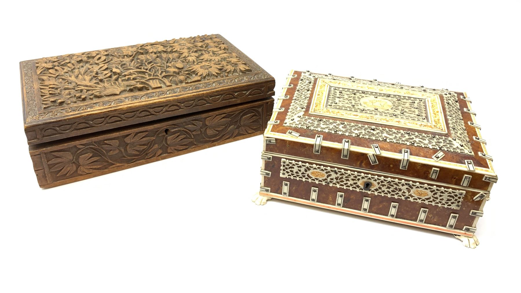 An early 20th century Indian Vizagapatam box