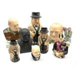 Collection of Winston Churchill figures