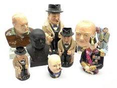 Collection of Winston Churchill figures