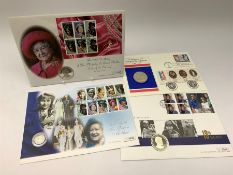 Four coin covers including 'The Bicentennial of the French Revolution 1789 1989' containing French19