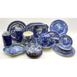 Various pieces of Copeland Spode's Italian table ware including saucers