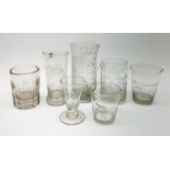 A group of Victorian and later glassware