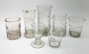 A group of Victorian and later glassware