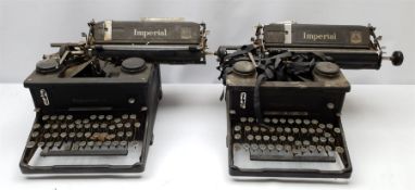 Two vintage Imperial typewriters