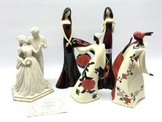 Franklin Mint bisque porcelain figure group 'To Have and To Hold' by Ronald Van Ruyckevelt