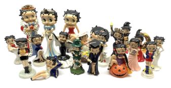 A collection of nineteen Wade Betty Boop figures