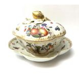 19th century Meissen tureen with cover and stand