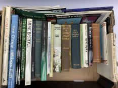 Collection of antiques reference books including ceramics