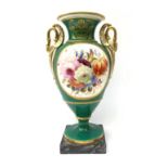 A 19th century twin handled vase