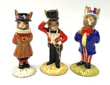 Three limited edition Royal Doulton Bunnykins figures