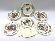 Set of twelve Wedgwood 'Foxwood Tales' plates based on the children's books by Cynthia and Brian Pat