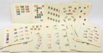 Great British and World stamps on loose album pages