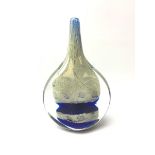 Mdina faceted glass 'Lollipop' vase