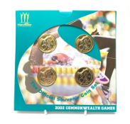Royal Mint 2002 Manchester Commonwealth Games 'The Official Souvenir Coin Set' of four two pound coi