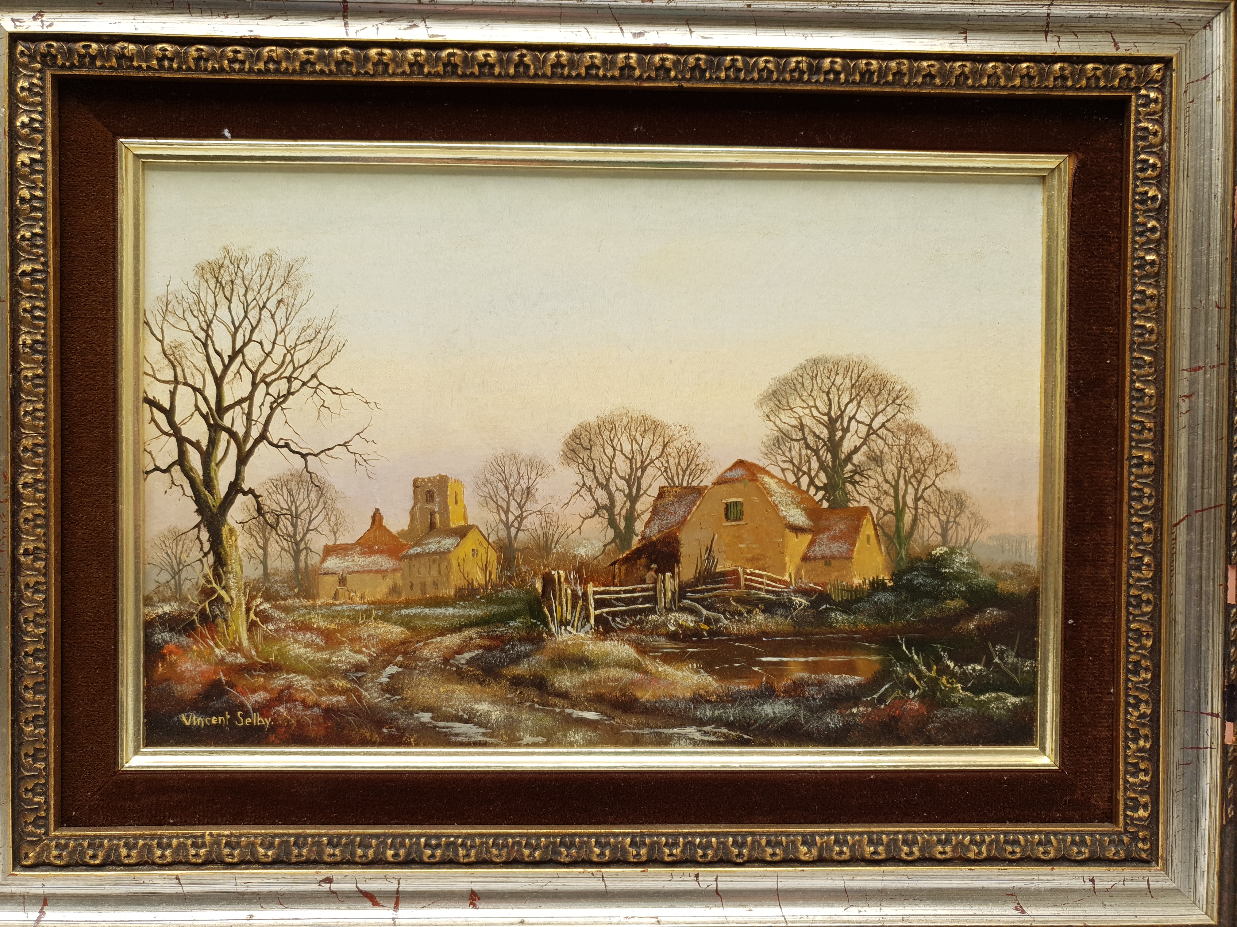 Vincent Selby (British 1919-2004): Village scene - Frosty Morning - Image 9 of 9