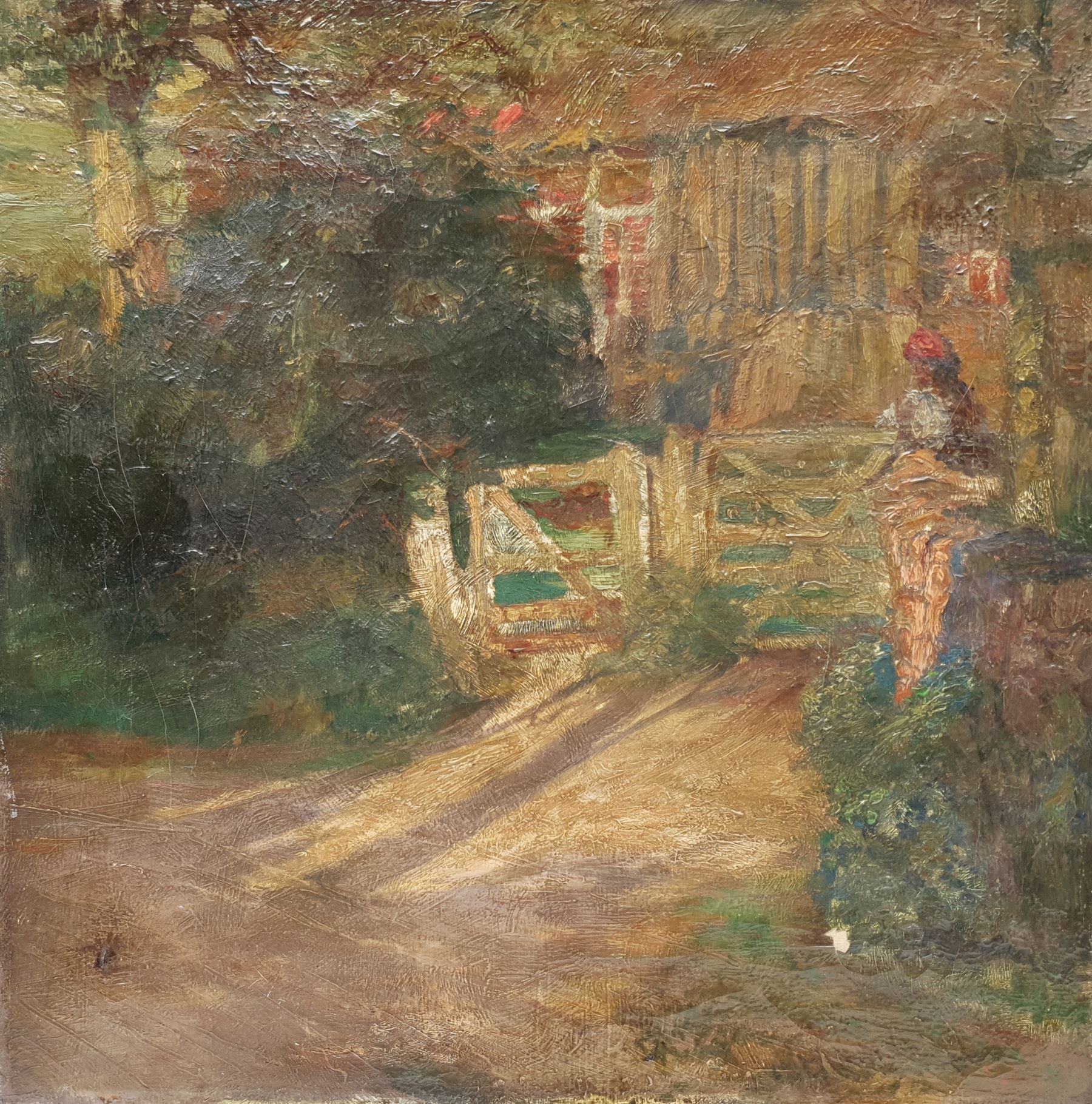 French School (Early 20th century): 'Camille at the Gate' - Image 2 of 12
