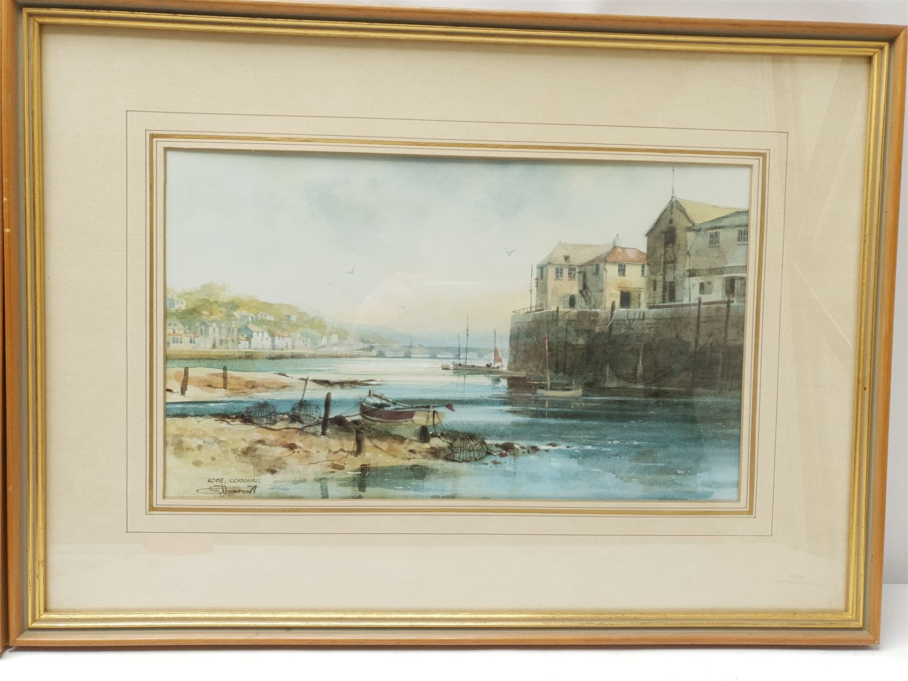 S Thompson (British 20th century): 'Polperro' and 'Looe' Cornwall - Image 5 of 10