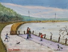 Pete Dimmock (Northern British Contemporary): 'Dogs Kids Ducks Seabirds'