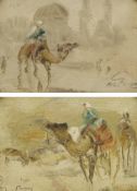 North African School (20th century): Studies of Camels