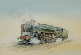 David C Bell (British 1950-): 'Duke of Gloucester' Locomotive 71000