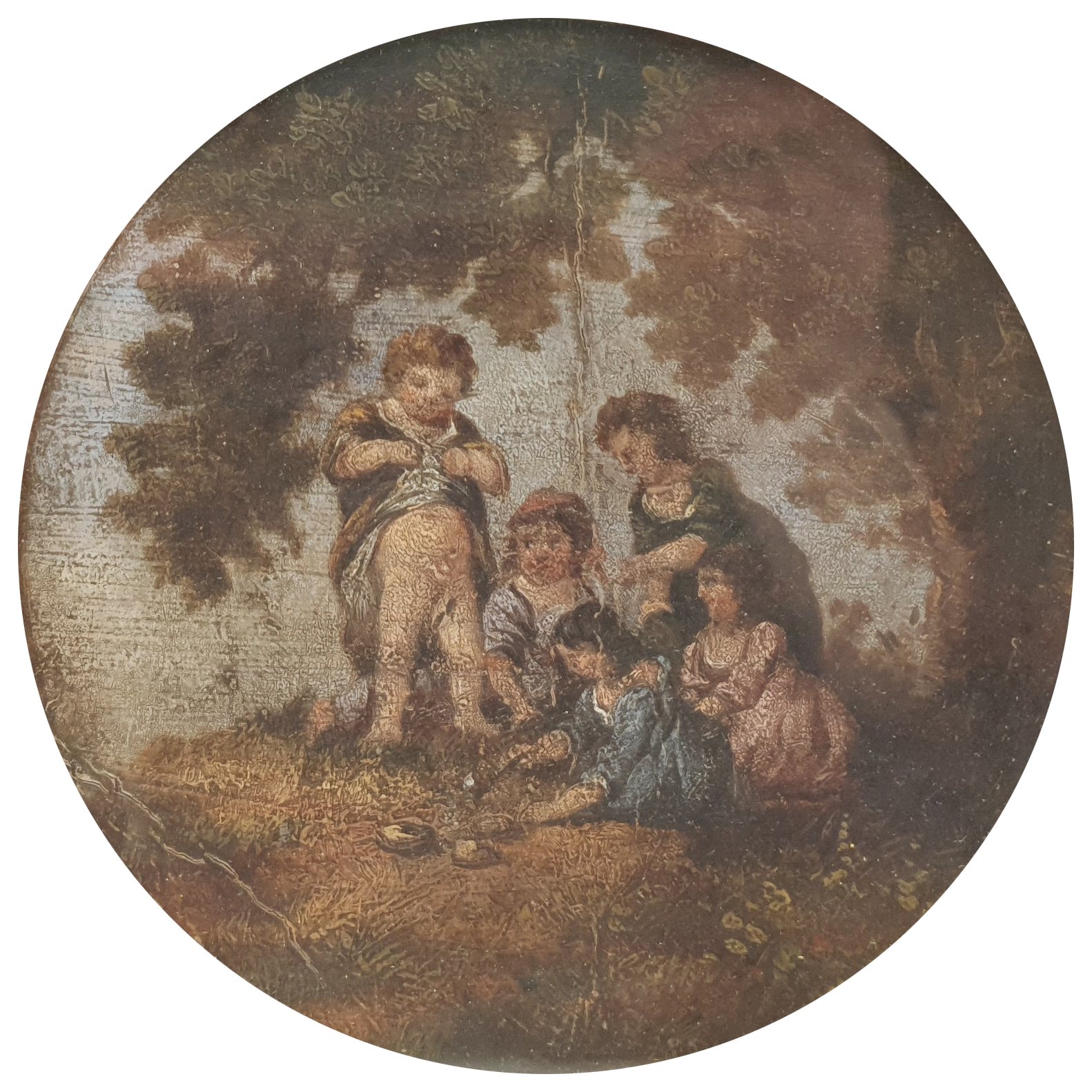 Continental School (19th century): Children under a Tree