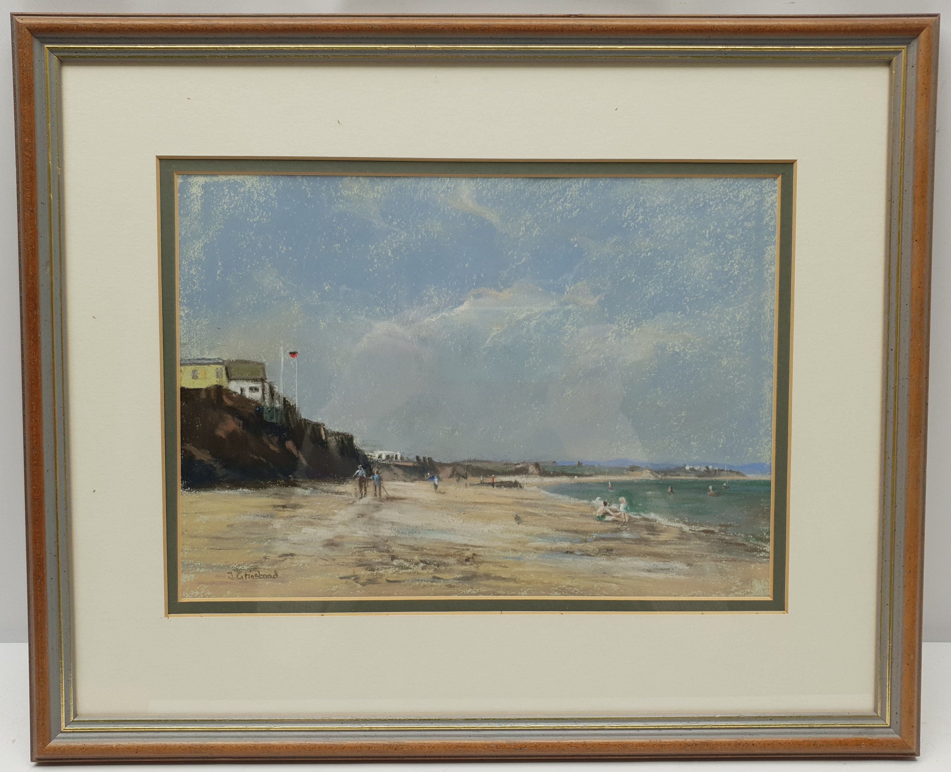 Jill Grinstead (British Contemporary): Holderness Coast Beach scene - Image 5 of 6