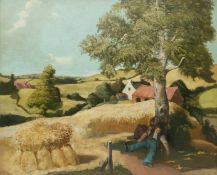 David Tarttelin (Grimsby 1909-): 'Mid Day Rest East Yorkshire'