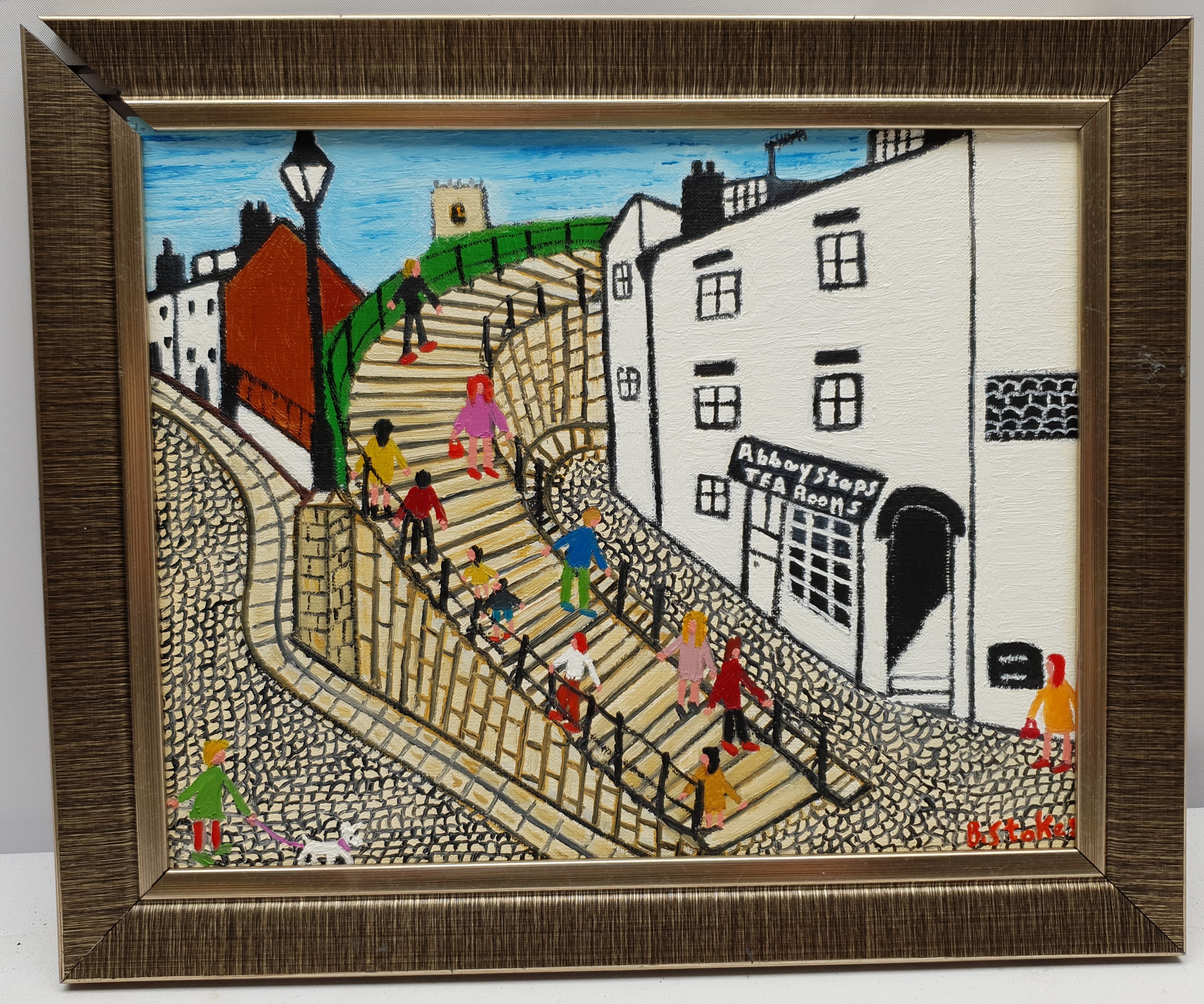 Barry Stokes (Northern British Contemporary): 199 Steps Whitby - Image 5 of 6