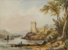 Charles Ward (British 1806-1869): Scottish Castle