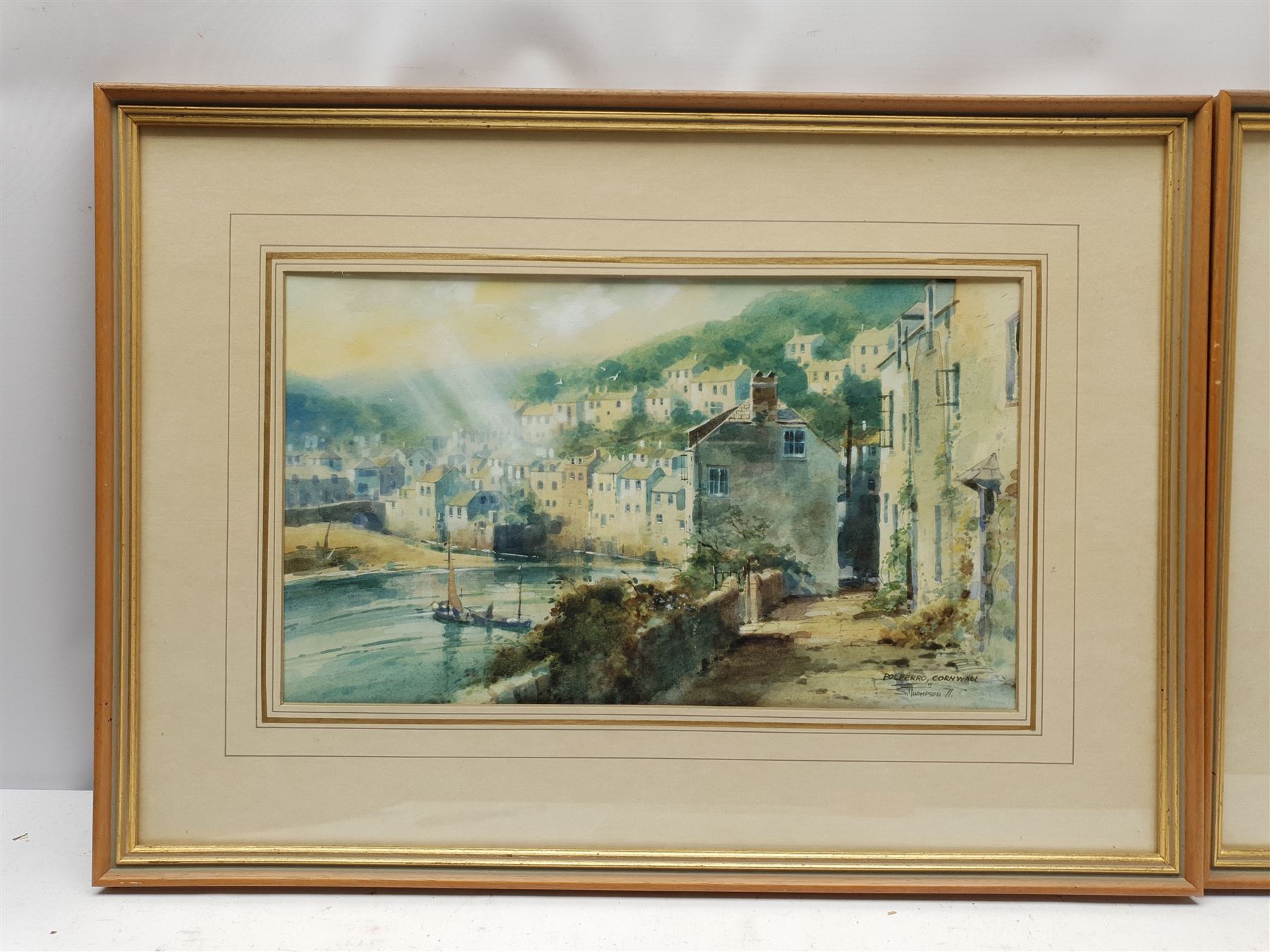 S Thompson (British 20th century): 'Polperro' and 'Looe' Cornwall - Image 4 of 10