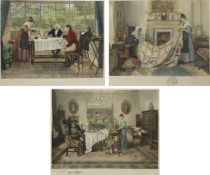 Walter Dendy Sadler (British 1854-1923): Victorian Interior Scenes