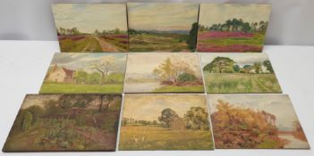 J Baxter (British early 20th century): Landscapes near Hampstead